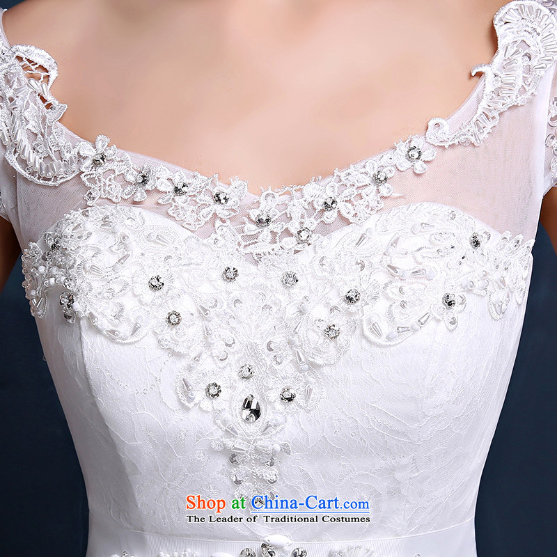 In spring and summer 2015 new Korean lace shoulder larger video thin marriages long tail straps wedding white XXL( waist 2.4), Mrs Alexa Lam Roundup , , , shopping on the Internet