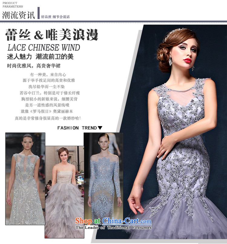 Gray tail wedding dresses Summer 2015 new Korean lace shoulders video thin crowsfoot bride wedding dresses Smoke Gray XL( waist 2.3) Picture, prices, brand platters! The elections are supplied in the national character of distribution, so action, buy now enjoy more preferential! As soon as possible.