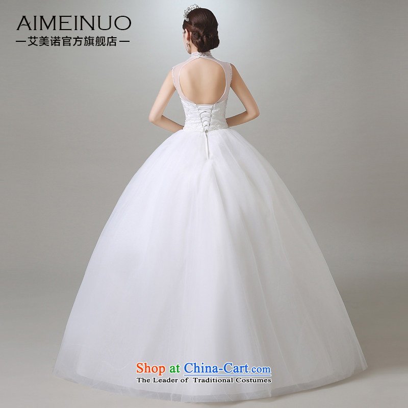 Hiv Miele wedding dresses in summer and autumn 2015 new retro gauze collar shoulders wedding Korean Sau San lace princess yarn A15CH98 white S ( 9 ), a foot waist HIV Miele shopping on the Internet has been pressed.