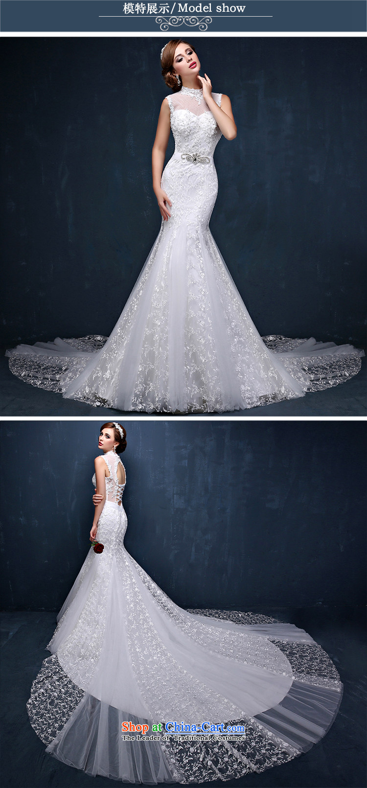 The first field shoulder tail crowsfoot wedding dresses Summer 2015 Korean brides hang also lace large tie back wedding white XL( waist 2.3) Picture, prices, brand platters! The elections are supplied in the national character of distribution, so action, buy now enjoy more preferential! As soon as possible.