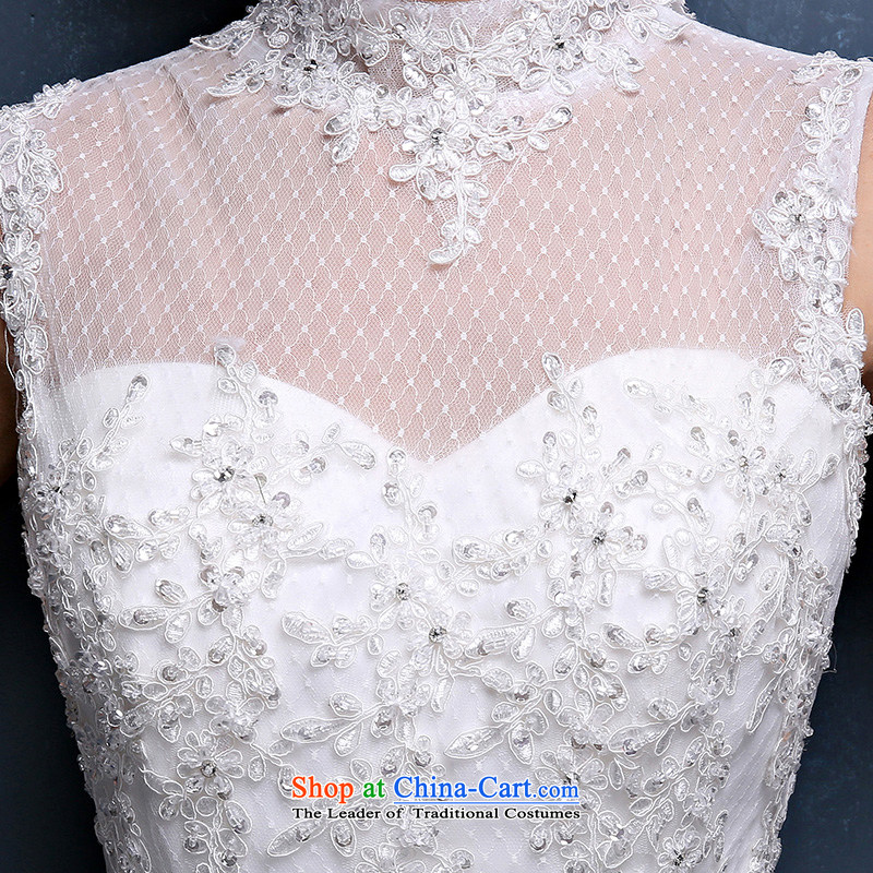 The first field shoulder tail crowsfoot wedding dresses Summer 2015 Korean brides hang also lace large tie back wedding white XL( waist 2.3), Mrs Alexa Lam Roundup , , , shopping on the Internet
