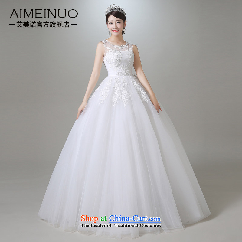 Hiv Miele wedding in summer and autumn 2015 new Korean sweet Tulle lace round-neck collar shoulders wedding irrepressible princess yarn A15CH101 Sau San white L ( waist two feet ) HIV Miele shopping on the Internet has been pressed.
