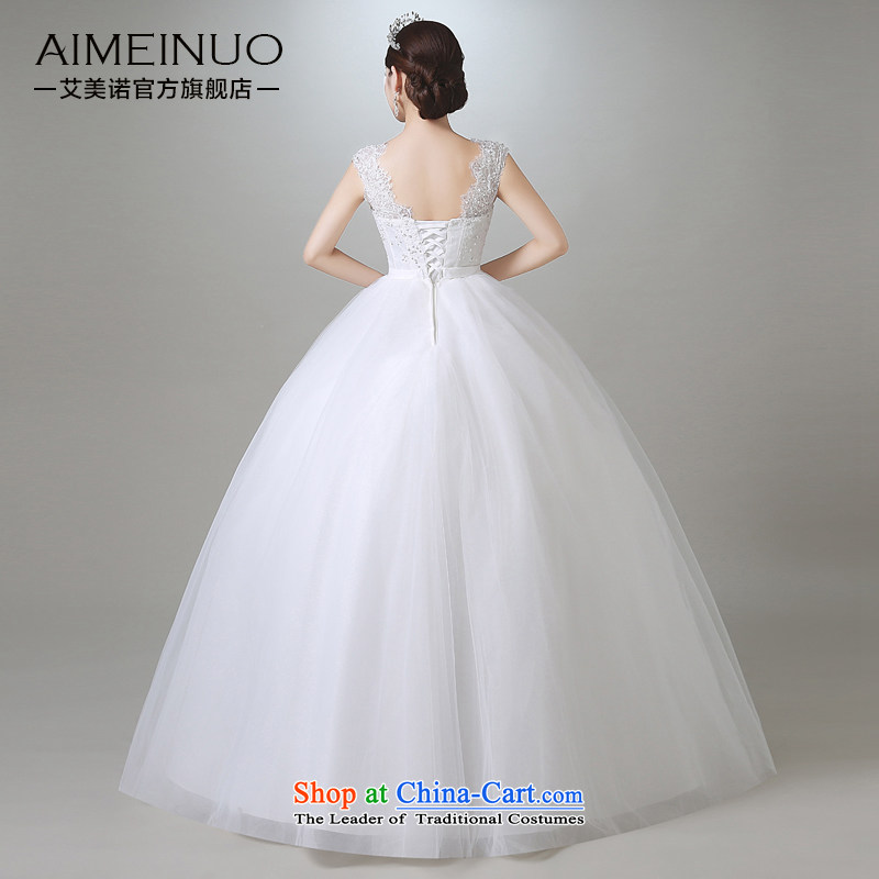 Hiv Miele wedding in summer and autumn 2015 new Korean Sau San marriages round-neck collar shoulders wedding Top Loin of Princess yarn A15CH102 white S ( 9 ), a foot waist HIV Miele shopping on the Internet has been pressed.