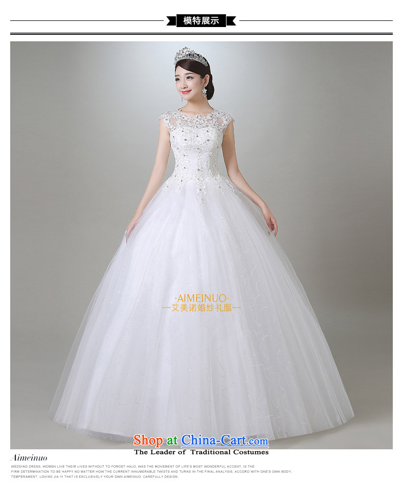 Hiv Miele wedding in summer and autumn 2015 new Korean sweet Tulle lace round-neck collar shoulders wedding irrepressible princess yarn A15CH106 Sau San White M ( FT ), two pictures waistline, prices, brand platters! The elections are supplied in the national character of distribution, so action, buy now enjoy more preferential! As soon as possible.