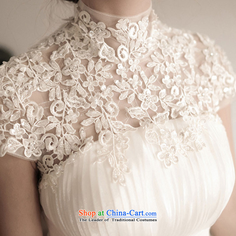 Upscale wedding dresses of the funds from the alignment of the NEW Summer 2015 short, banquet dresses dress girl brides bows to marry a stylish white M pure Word shoulder love bamboo yarn , , , shopping on the Internet