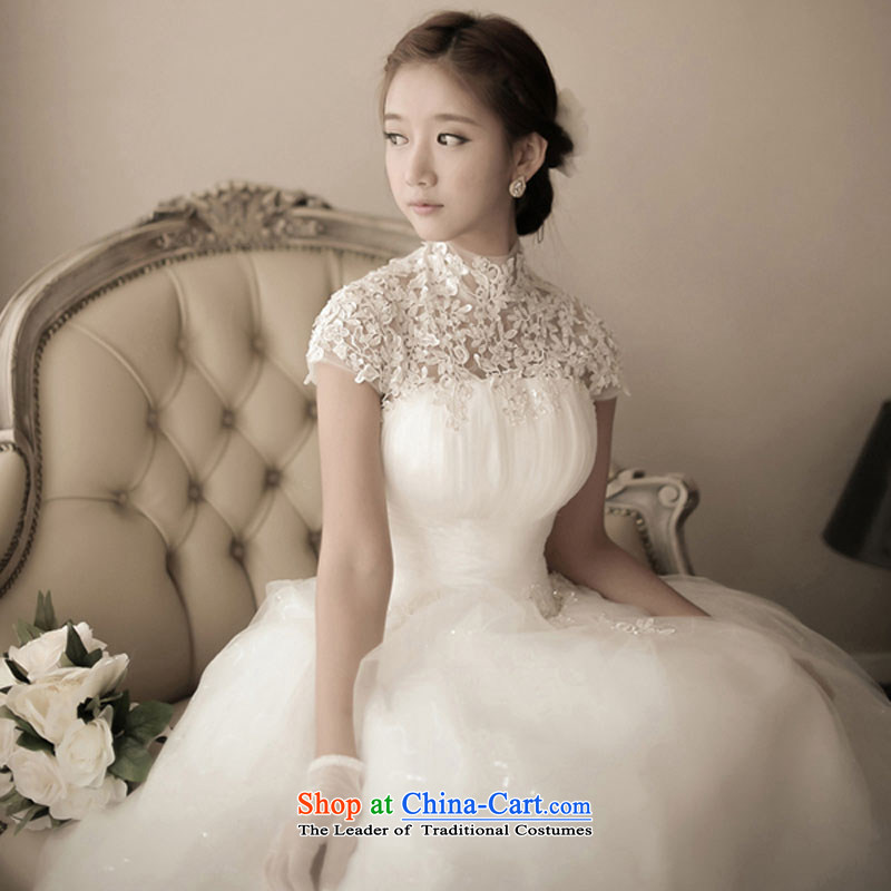 Upscale wedding dresses of the funds from the alignment of the NEW Summer 2015 short, banquet dresses dress girl brides bows to marry a stylish white M pure Word shoulder love bamboo yarn , , , shopping on the Internet