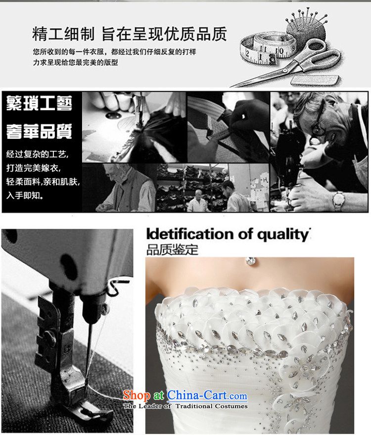 Friends of the 2015 Winter Olympics, the new bride wedding dresses Korean water drilling and chest video thin wedding married to align the white bon bon skirt winter wedding quality assurance for refund is not supported picture, prices, brand platters! The elections are supplied in the national character of distribution, so action, buy now enjoy more preferential! As soon as possible.