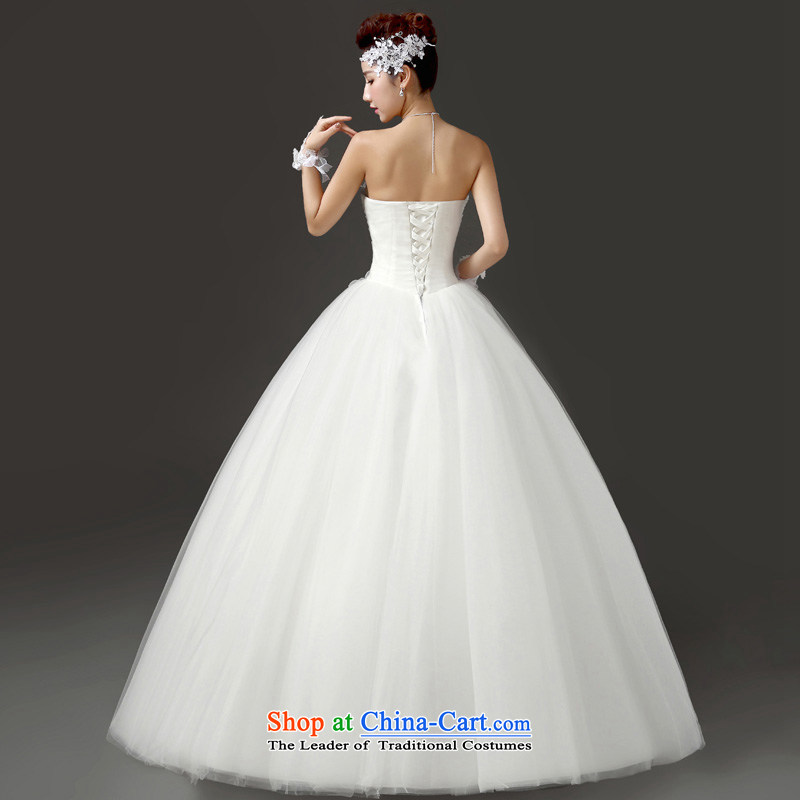 Friends of the 2015 Winter Olympics, the new bride wedding dresses Korean water drilling and chest video thin wedding married to align the white bon bon skirt winter wedding quality assurance made does not support of friends (Refund LANYI) , , , shopping