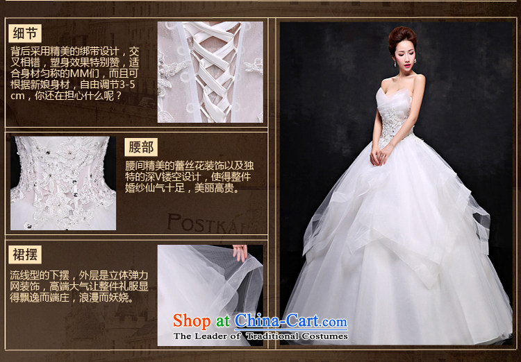 2015 Spring/Summer new wedding dresses and sexy anointed chest Sau San video thin Korea version of large numbers to align the minimalist Princess Bride white L picture, prices, brand platters! The elections are supplied in the national character of distribution, so action, buy now enjoy more preferential! As soon as possible.