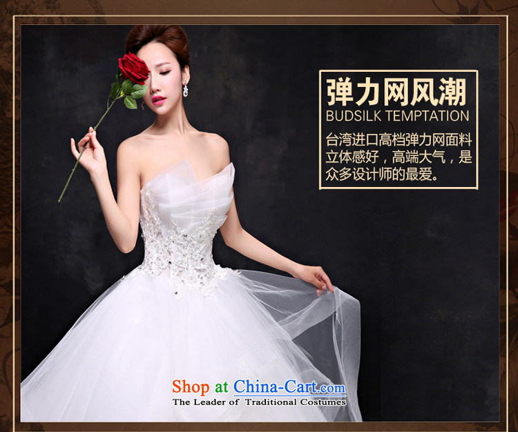 2015 Spring/Summer new wedding dresses and sexy anointed chest Sau San video thin Korea version of large numbers to align the minimalist Princess Bride white L picture, prices, brand platters! The elections are supplied in the national character of distribution, so action, buy now enjoy more preferential! As soon as possible.