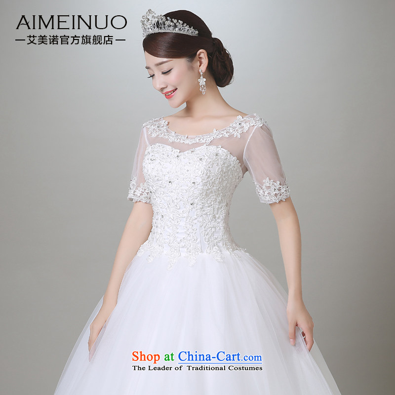 Hiv Miele wedding in summer and autumn 2015 new bride irrepressible gauze neck cuff lace a shoulder wedding Korean A15CH107 Sau San White M ( two feet ), HIV waist miele shopping on the Internet has been pressed.