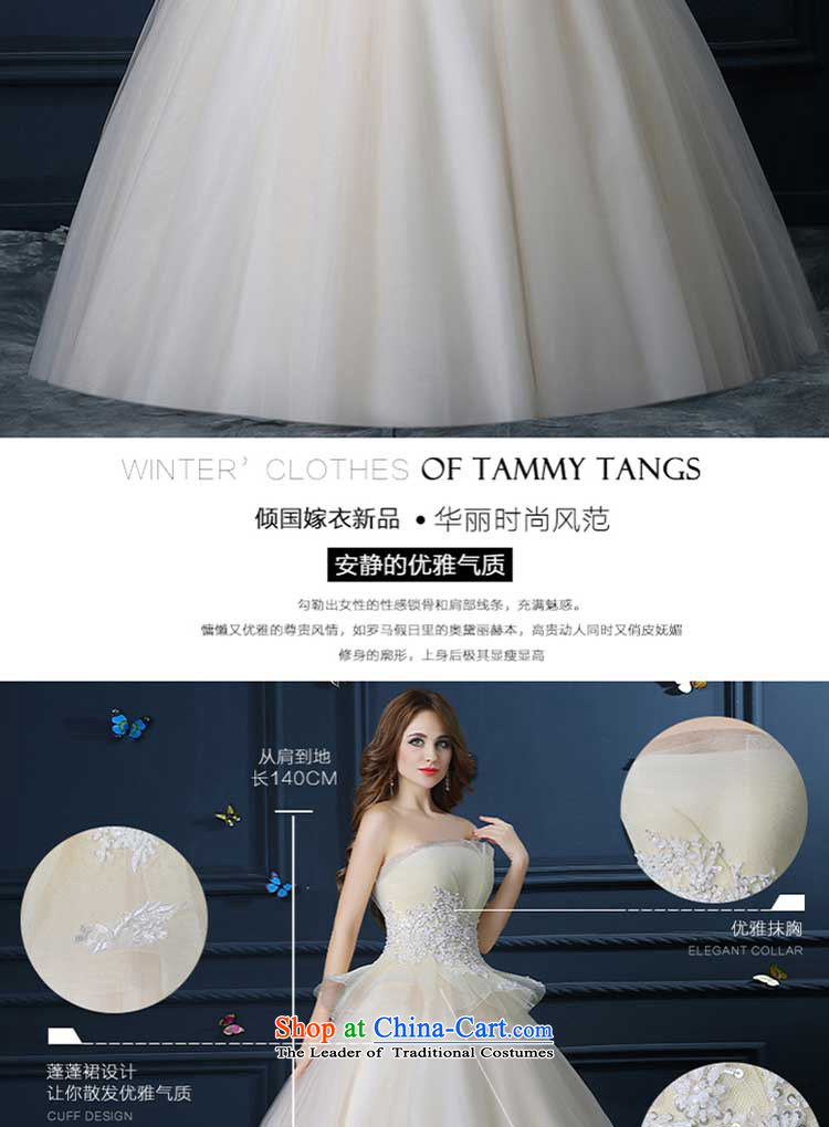 Wedding dress the summer and fall of 2015 New anointed chest champagne Wedding Theme wedding to align bon bon skirt video thin winter champagne color L picture, prices, brand platters! The elections are supplied in the national character of distribution, so action, buy now enjoy more preferential! As soon as possible.