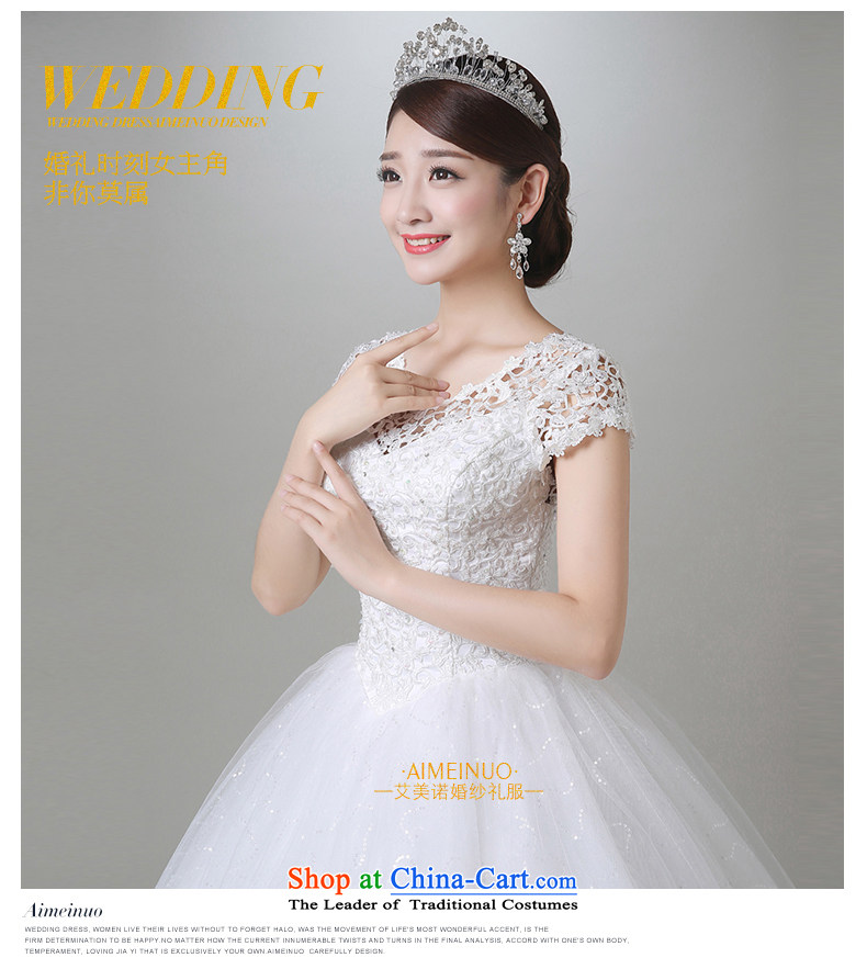 Hiv Miele wedding in summer and autumn 2015 new Korean marriages irrepressible engraving Silk flower buds round-neck collar shoulders princess yarn A15CH109 White XXL picture, prices, brand platters! The elections are supplied in the national character of distribution, so action, buy now enjoy more preferential! As soon as possible.