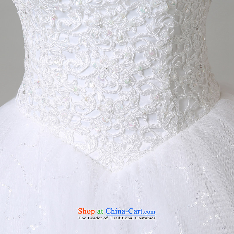Hiv Miele wedding in summer and autumn 2015 new Korean marriages irrepressible engraving Silk flower buds round-neck collar shoulders A15CH109 yarn white XXL, PRINCESS HIV Miele shopping on the Internet has been pressed.