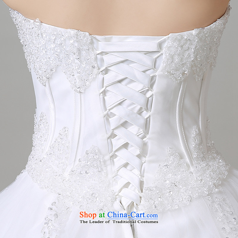 Hiv Miele Wedding 2015 Summer new stylish nail pearl heart-shaped wiping the chest to align marriages princess yarn Korean A15CH110 Sau San white L ( waist two feet ) HIV Miele shopping on the Internet has been pressed.