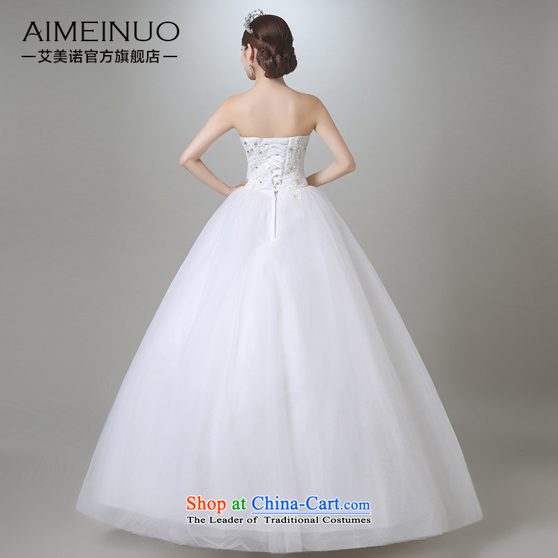 Hiv Miele Wedding 2015 Summer new marriages sweet heart-shaped anointed chest temperament princess yarn lace Diamond Video thin white L ( waistline A15CH111 two feet first ), HIV Miele shopping on the Internet has been pressed.