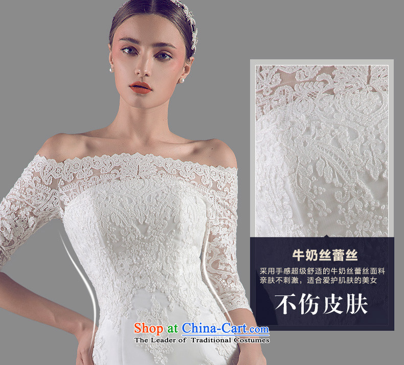Noritsune bride custom high-end 2015 new Korean crowsfoot wedding lace in small trailing a cuff field shoulder wedding custom crowsfoot wedding White M pictures, prices, brand platters! The elections are supplied in the national character of distribution, so action, buy now enjoy more preferential! As soon as possible.