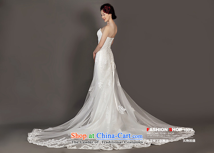 Wedding dress Kyrgyz-american married new anointed arts 2015 Chest Korean lace crowsfoot tail HT934 bride wedding pictures, price XL white, brand platters! The elections are supplied in the national character of distribution, so action, buy now enjoy more preferential! As soon as possible.