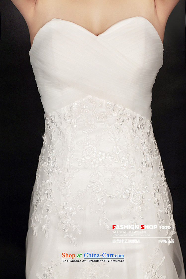 Wedding dress Kyrgyz-american married new anointed arts 2015 Chest Korean lace crowsfoot tail HT934 bride wedding pictures, price XL white, brand platters! The elections are supplied in the national character of distribution, so action, buy now enjoy more preferential! As soon as possible.