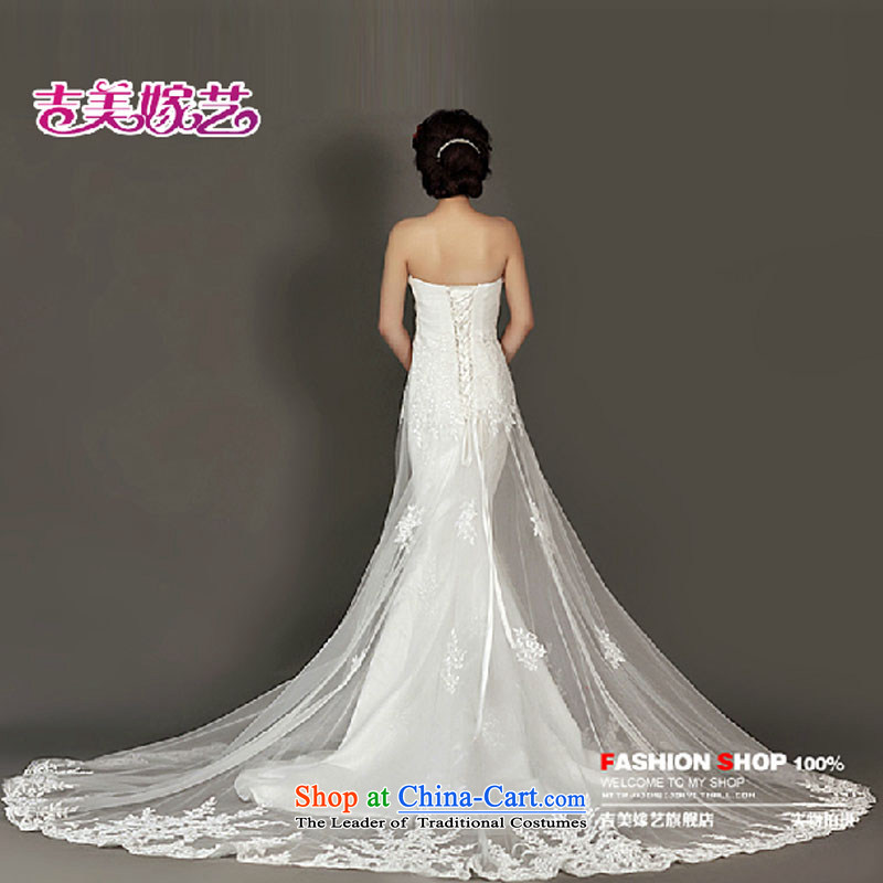 Wedding dress Kyrgyz-american married new anointed arts 2015 Chest Korean lace crowsfoot tail HT934 bride wedding White XL, Kyrgyz-US married arts , , , shopping on the Internet