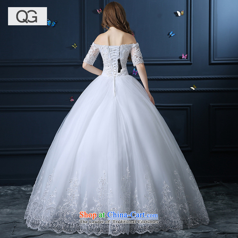 2015 new wedding dresses, shoulder length field to align the trailing wedding video thin Korean version of large numbers of winter tail XS, dumping of wedding dress shopping on the Internet has been pressed.