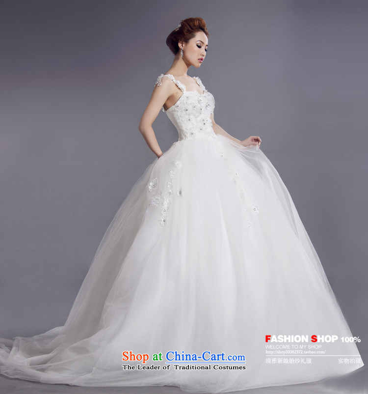 Kyrgyz-US married Korean version of the new arts shoulders flowers bride wedding dresses HS777 bride wedding white L picture, prices, brand platters! The elections are supplied in the national character of distribution, so action, buy now enjoy more preferential! As soon as possible.