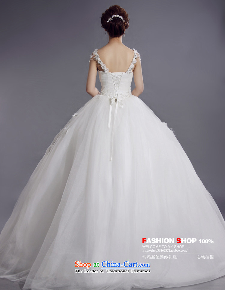 Kyrgyz-US married Korean version of the new arts shoulders flowers bride wedding dresses HS777 bride wedding white L picture, prices, brand platters! The elections are supplied in the national character of distribution, so action, buy now enjoy more preferential! As soon as possible.