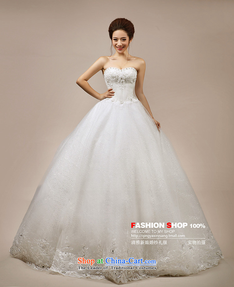 Wedding dress Kyrgyz-american married new Korean arts 2015 edition anointed chest bon bon skirt to align the 7120 bride wedding tail M picture, prices, brand platters! The elections are supplied in the national character of distribution, so action, buy now enjoy more preferential! As soon as possible.