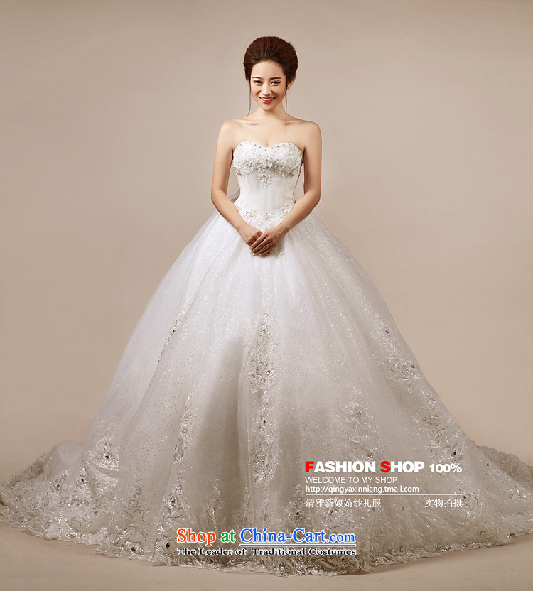 Wedding dress Kyrgyz-american married new Korean arts 2015 edition anointed chest bon bon skirt to align the 7120 bride wedding tail M picture, prices, brand platters! The elections are supplied in the national character of distribution, so action, buy now enjoy more preferential! As soon as possible.