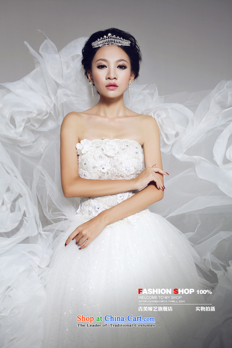 Wedding dress Kyrgyz-american married Korean version of the new arts princess wedding anointed chest to align graphics 666 thin bride wedding tail XL Photo, prices, brand platters! The elections are supplied in the national character of distribution, so action, buy now enjoy more preferential! As soon as possible.