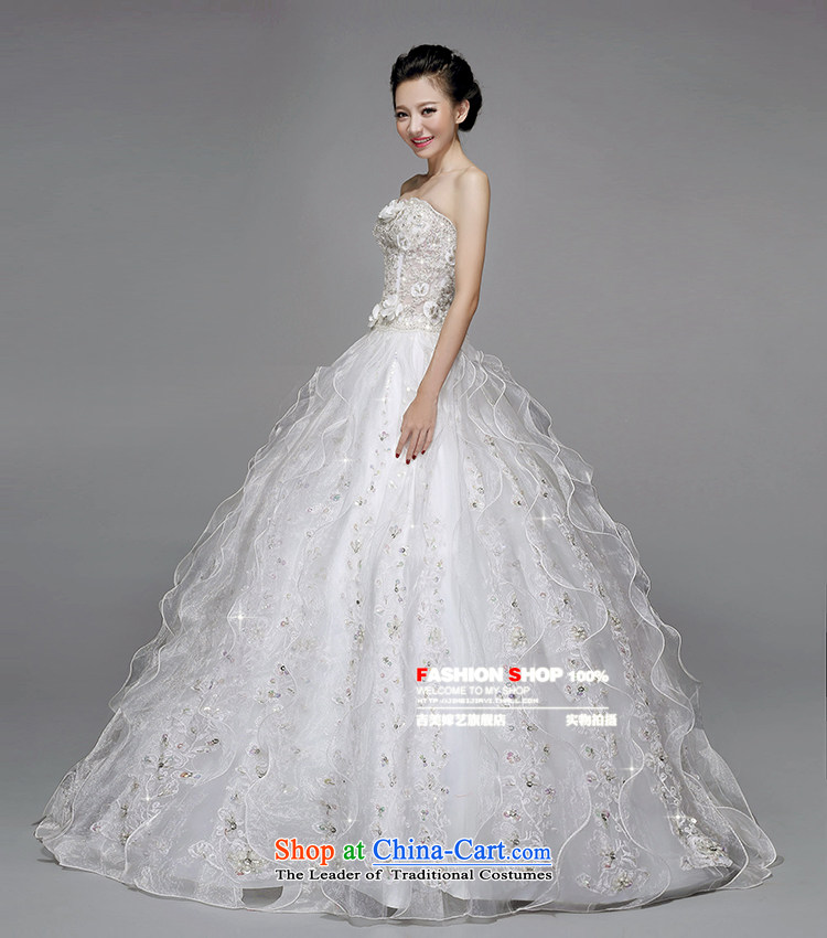 Wedding dress Kyrgyz-american married new anointed arts 2015 Chest Korean bon bon skirt to align the Sau San AS211 bride wedding white picture, prices, S brand platters! The elections are supplied in the national character of distribution, so action, buy now enjoy more preferential! As soon as possible.
