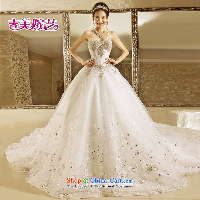 Wedding dress Kyrgyz-american married new Korean arts 2015 edition anointed chest princess bon bon skirt to align the bride wedding align HT7152 to L, Kyrgyz-US married arts , , , shopping on the Internet