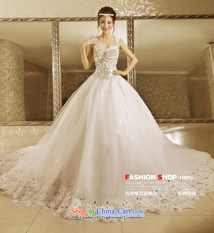 Wedding dress Kyrgyz-american married new Korean arts 2015 edition shoulders princess bon bon skirt tail HT7155 bride wedding 1m tail XL Photo, prices, brand platters! The elections are supplied in the national character of distribution, so action, buy now enjoy more preferential! As soon as possible.