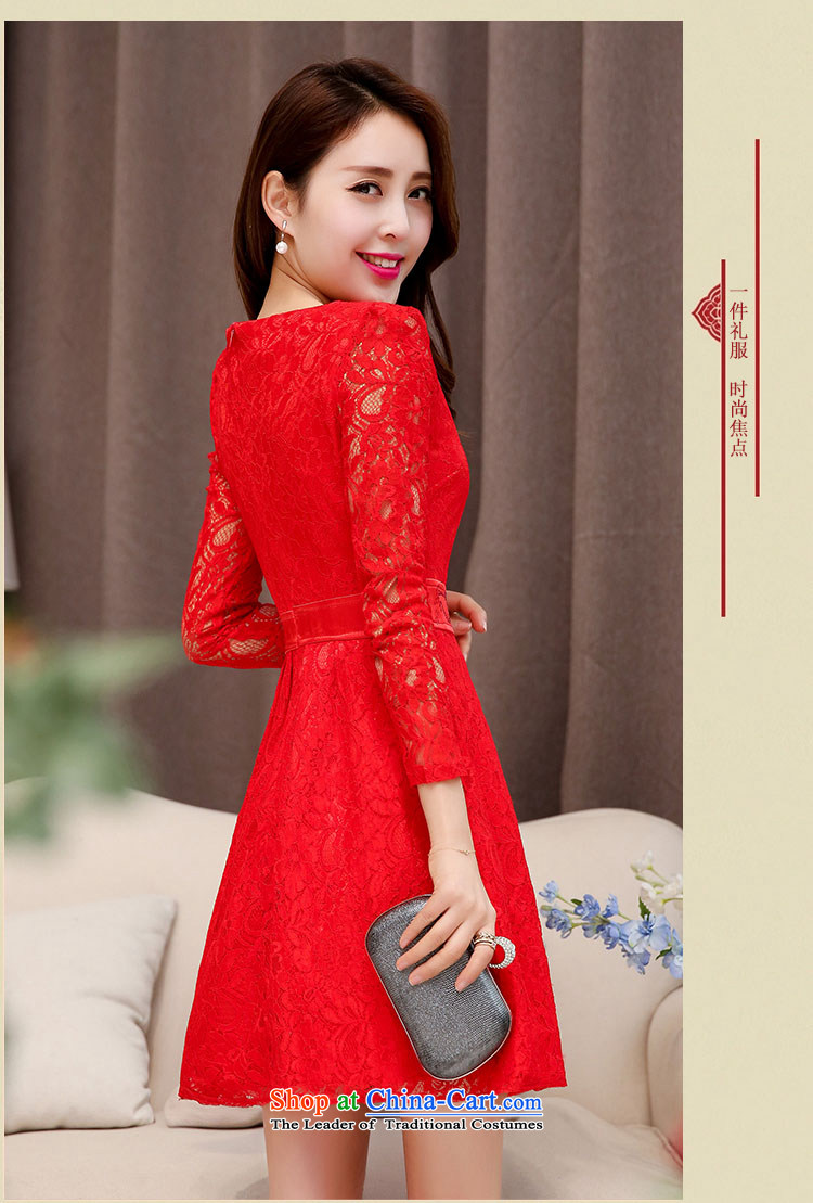To spring and autumn 2015 new stylish Sau San video thin fine lace dress lace flowers wedding dresses red L picture, prices, brand platters! The elections are supplied in the national character of distribution, so action, buy now enjoy more preferential! As soon as possible.