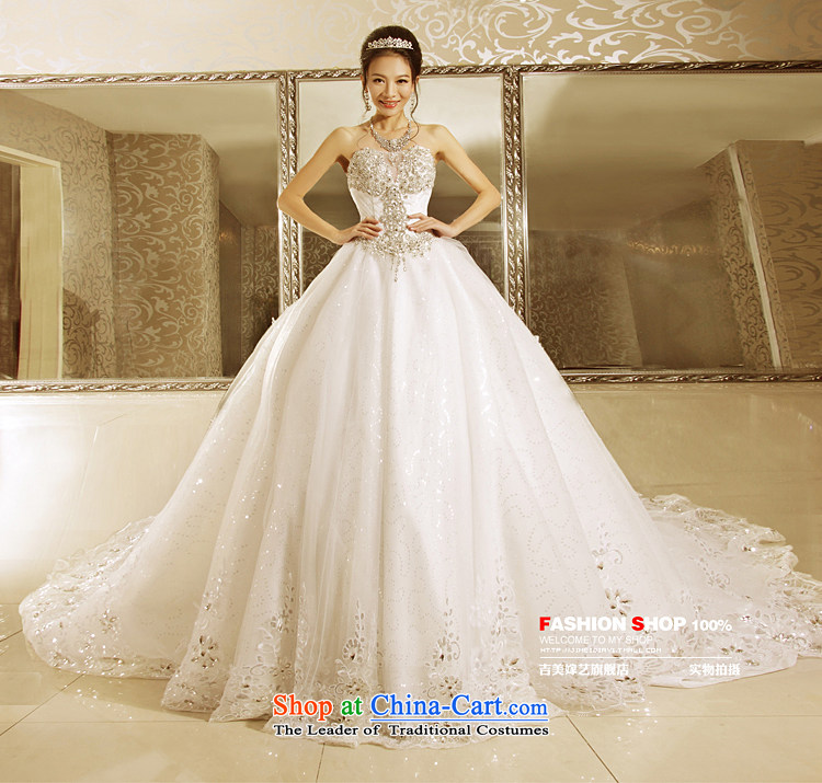 Kyrgyz-US married new Korean arts 2015 Edition Princess bon bon skirt tail 7156 bride water drilling wedding dresses in the upper part of the crystal drill under the resin Drill 1m tail XXL picture, prices, brand platters! The elections are supplied in the national character of distribution, so action, buy now enjoy more preferential! As soon as possible.