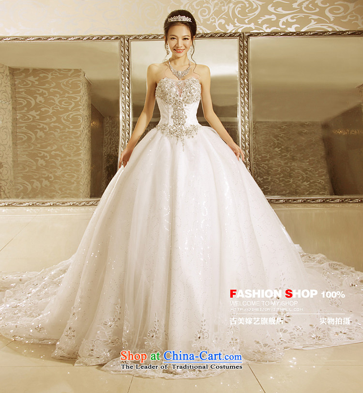 Kyrgyz-US married new Korean arts 2015 Edition Princess bon bon skirt tail 7156 bride water drilling wedding dresses in the upper part of the crystal drill under the resin Drill 1m tail XXL picture, prices, brand platters! The elections are supplied in the national character of distribution, so action, buy now enjoy more preferential! As soon as possible.