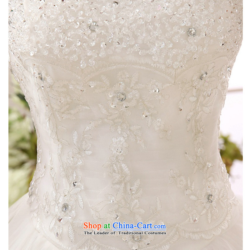 2015 new wedding fish Bone Shape Tier 6 Tier Two petticoats lace, hand-drilling lace bride video thin wiping the chest wedding dresses White M, Charlene Choi Spirit (yanling) , , , shopping on the Internet