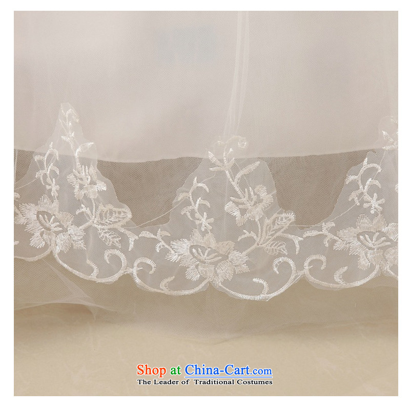 2015 new wedding fish Bone Shape Tier 6 Tier Two petticoats lace, hand-drilling lace bride video thin wiping the chest wedding dresses White M, Charlene Choi Spirit (yanling) , , , shopping on the Internet