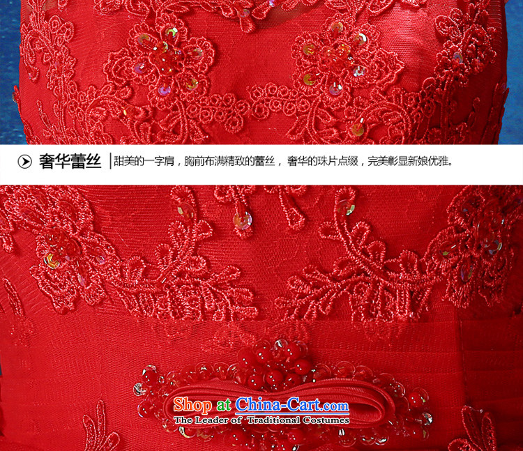 Align the wedding dress in summer 2015 wedding Ms. new Korean brides big red code embroidery shoulders video thin wedding dress red tailored does not allow for seven days, picture, prices, brand platters! The elections are supplied in the national character of distribution, so action, buy now enjoy more preferential! As soon as possible.
