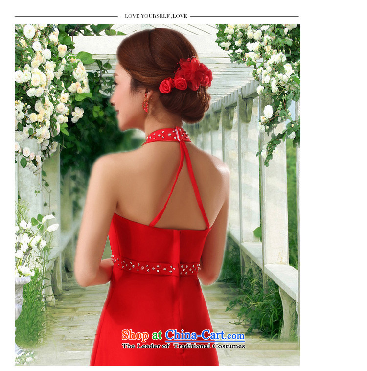 2015 new summer red bride long history and on-chip and Chest Service Korea bows version of large high fashion video thin red dress XL Photo, prices, brand platters! The elections are supplied in the national character of distribution, so action, buy now enjoy more preferential! As soon as possible.