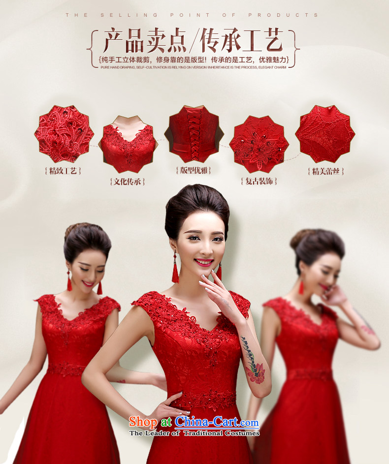 2015 New Service Bridal Fashion red bows Korean version of Sau San marriage wedding dresses Female dress red XL Photo, prices, brand platters! The elections are supplied in the national character of distribution, so action, buy now enjoy more preferential! As soon as possible.