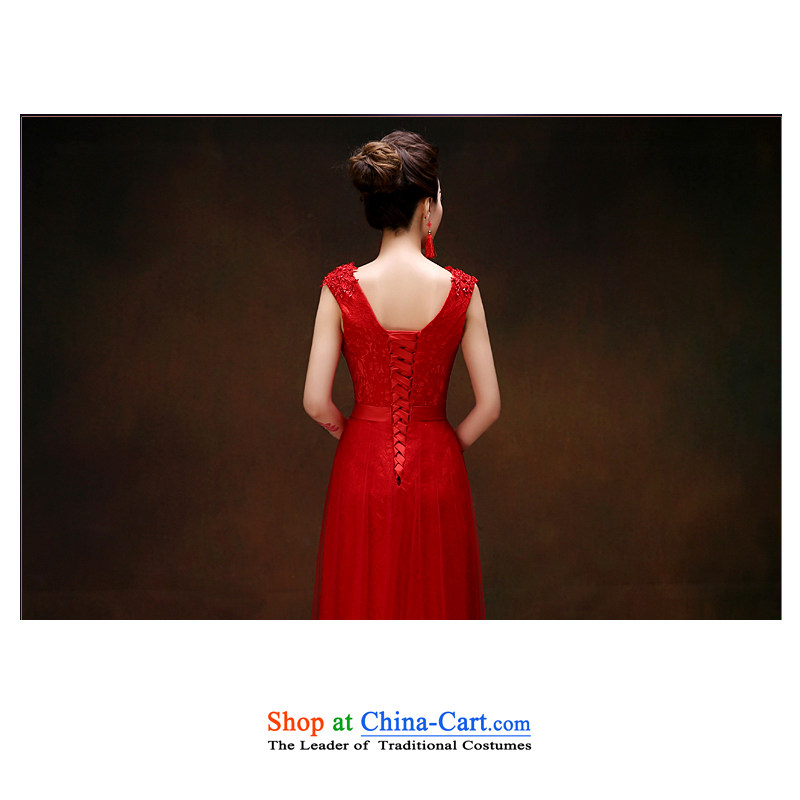 2015 New Service Bridal Fashion red bows Korean version of Sau San marriage wedding dresses Female dress red XL, Charlene Choi Spirit (yanling) , , , shopping on the Internet