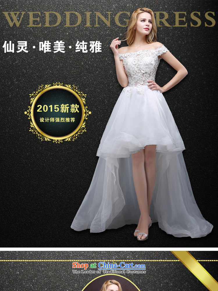 Talk to her wedding dresses, before the new 2015 after long tail short word for the Korean version shoulder thin large wedding lace princess out of White XXL picture, prices, brand platters! The elections are supplied in the national character of distribution, so action, buy now enjoy more preferential! As soon as possible.