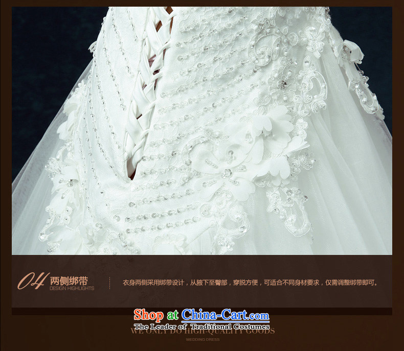 Noritsune bride 2015 Summer Korean style wedding dress shoulder straps on each side of the tail wedding lace large graphics thin sexy female deep V fluoroscopy side strap white M picture, prices, brand platters! The elections are supplied in the national character of distribution, so action, buy now enjoy more preferential! As soon as possible.