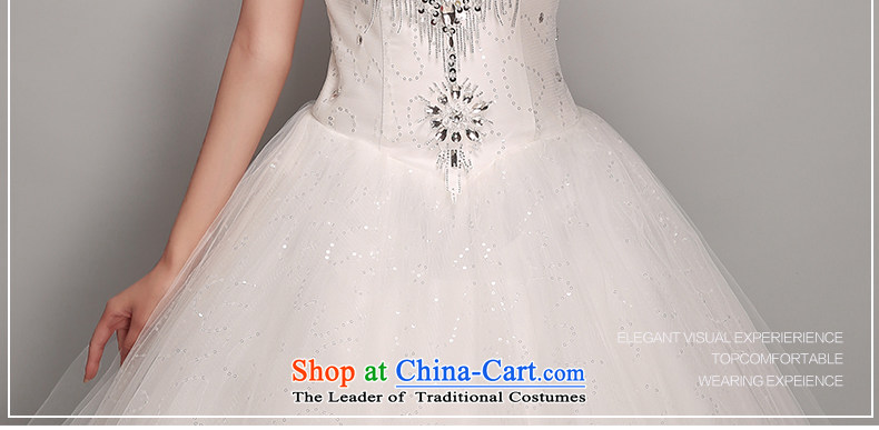 Jacob Chan bride Korean style wedding dresses and chest water drilling new summer 2015 Sau San video thin straps to align the princess bon bon skirt white L picture, prices, brand platters! The elections are supplied in the national character of distribution, so action, buy now enjoy more preferential! As soon as possible.