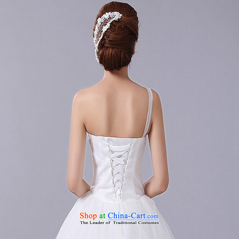 The autumn 2015 new wedding dresses Korean sweet princess shoulder straps to align with flowers wedding White XL, Charlene Choi Spirit (yanling) , , , shopping on the Internet