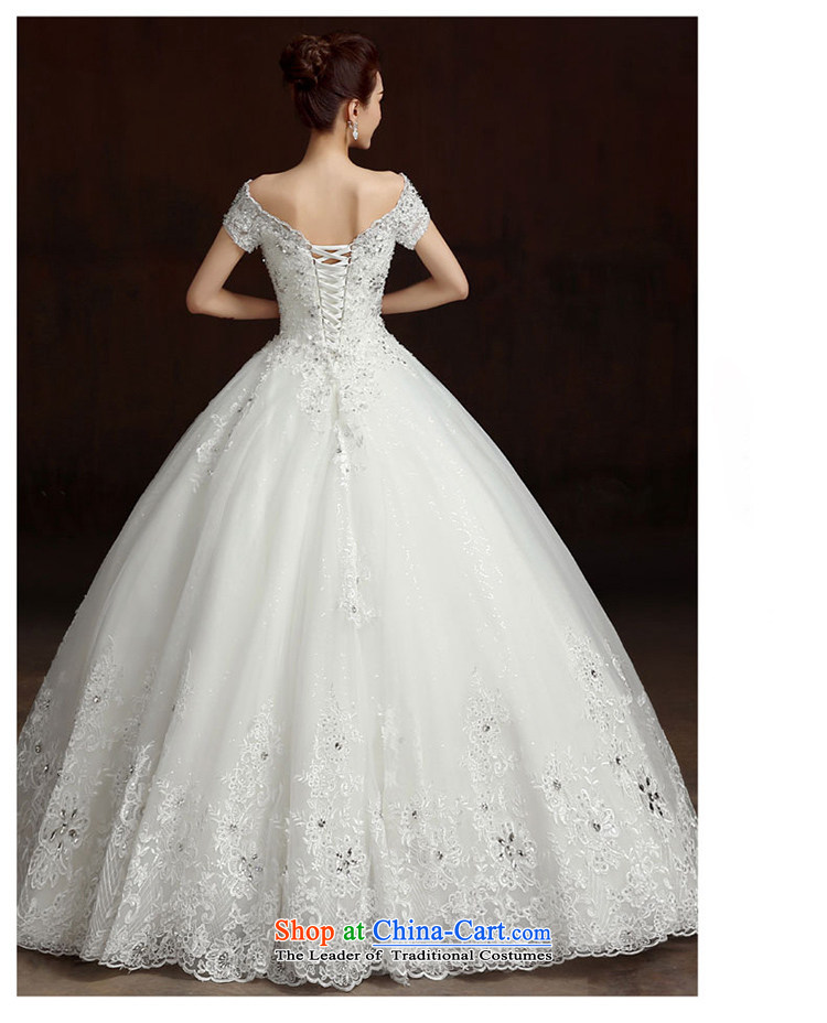 7 7 color tone 2015 Summer New Asian layout to align the shoulders of custom video word thin shoulders bride wedding dresses H081 White XL Photo, prices, brand platters! The elections are supplied in the national character of distribution, so action, buy now enjoy more preferential! As soon as possible.