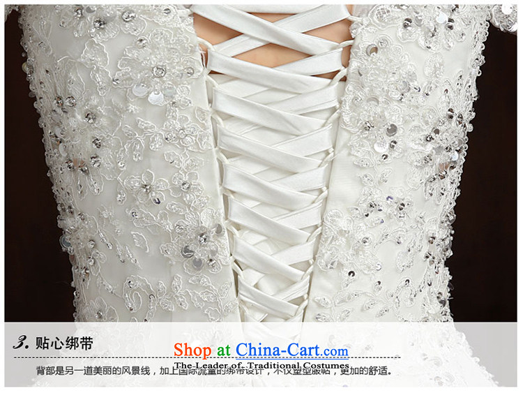 7 7 color tone 2015 Summer New Asian layout to align the shoulders of custom video word thin shoulders bride wedding dresses H081 White XL Photo, prices, brand platters! The elections are supplied in the national character of distribution, so action, buy now enjoy more preferential! As soon as possible.