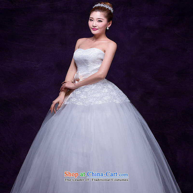 The autumn 2015 new Korean sweet bride wedding princess graphics to align the thin elegant wedding dresses photo photo building White gauze White M, Charlene Choi Spirit (yanling) , , , shopping on the Internet