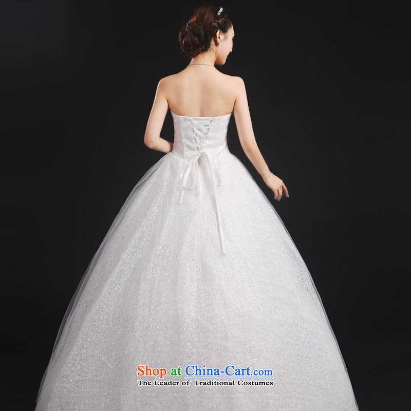The autumn 2015 new upscale white to align the bride wedding dresses Korean fashion straps and chest ironing drill wedding white S, Charlene Choi Spirit (yanling) , , , shopping on the Internet